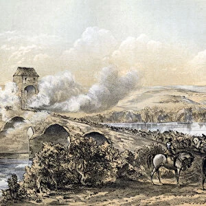 The Battle of Bothwell Bridge, 1679 (19th century). Artist: Robertson