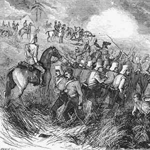 The Battle of Ferozeshah, c1891. Creator: James Grant