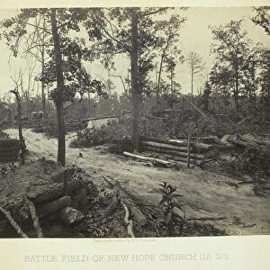Battle Field of New Hope Church, GA, No. 1, 1866. Creator: George N. Barnard