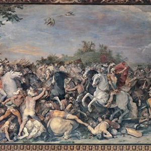 Battle against the inhabitants of Veii and Fidenae, 1598-1599. Artist: Cesari, Giuseppe (1568-1640)