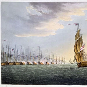 Battle of the Nile, August 1st 1798 (1816). Artist: Thomas Sutherland
