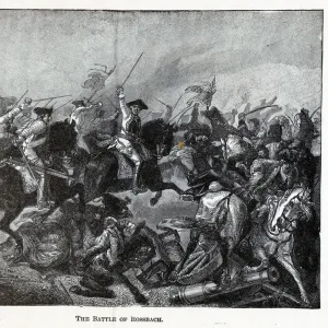 The Battle of Rossbach, 1882. Artist: Anonymous