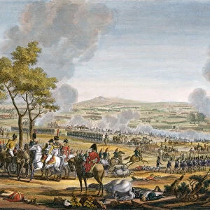 The Battle of Wagram, Austria, 7th July 1809. Artist: Louis Francois Mariage