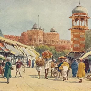 The Bazaar, Agra, c1880 (1905). Artist: Alexander Henry Hallam Murray