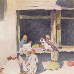 A Bazaar at Peshawur, 1905. Artist: Mortimer Luddington Menpes