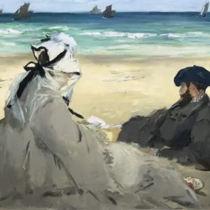 On the Beach, 1873. Artist: Manet, Edouard (1832-1883) On the Beach, 1873. Artist: Manet, Edouard (1832-1883)