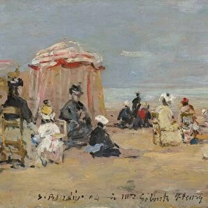 On the Beach, 1894. Creator: Eugene Louis Boudin