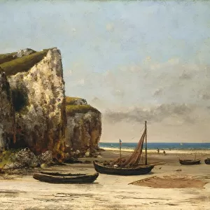 Beach in Normandy, c. 1872 / 1875. Creator: Gustave Courbet