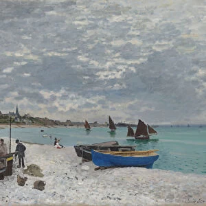 The Beach at Sainte-Adresse, 1867. Creator: Claude Monet