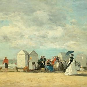 Beach Scene, 1862. Creator: Eugene Louis Boudin