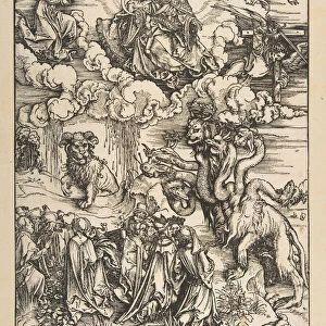 The Beast with Two Horns Like a Lamb, from The Apocalypse, Latin Edition 1511, ca. 1496