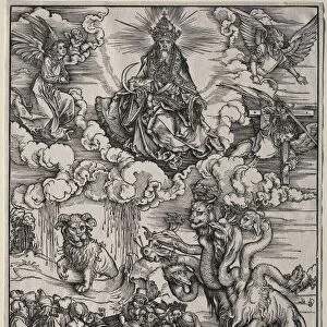 The Beast with Seven Heads and the Beast with Lambs Horns. Creator: Albrecht Dürer (German