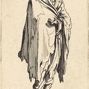 Beggar with Bare Head and Feet, c. 1622. Creator: Jacques Callot