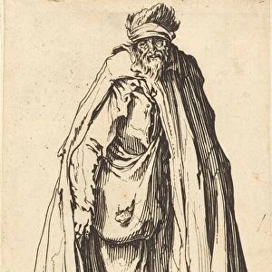 Beggar with Crutches and Sack, c. 1622. Creator: Jacques Callot