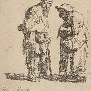 Beggar Man and Beggar Woman Conversing, 1630. 1630. Creator: Rembrandt Harmensz van Rijn