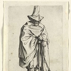 The Beggars: Blind Man with His Dog, c. 1623. Creator: Jacques Callot (French, 1592-1635)