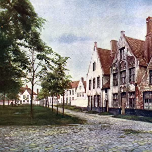 Beguinage of the Vineyard, Bruges, Belgium, c1924. Artist: WH Smith
