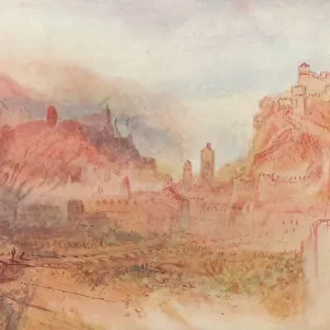 Bellinzona : De Sud, 1909. Artiste : JMW Turner