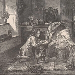 Benjamin Wests First Effort in Art, from "Illustrated London News", May 12