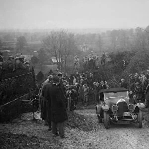 Bentley of FE Elgood competing in the MCC Exeter Trial, Ibberton Hill, Dorset, 1930