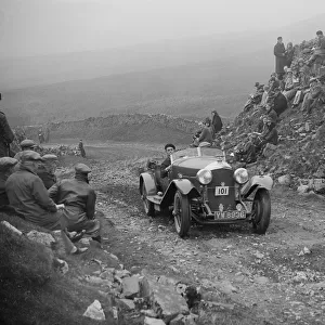 Bentley of M Durand competing in the MCC Edinburgh Trial, 1929. Artist: Bill Brunell