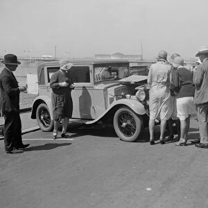 Bianchi saloon of Kitty Brunell at the B&HMC Brighton Motor Rally, Brighton, Sussex, 1930