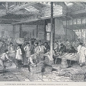 Billingsgate Market, London, 1849. Artist: Henry Vizetelly