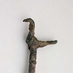 Bird on Pole on Stand, Geometric Period (800-600 BCE). Creator: Unknown