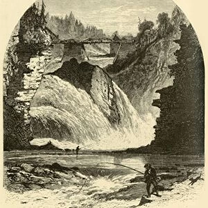 Birmingham Falls, Ausable Chasm, 1874. Creator: Harry Fenn