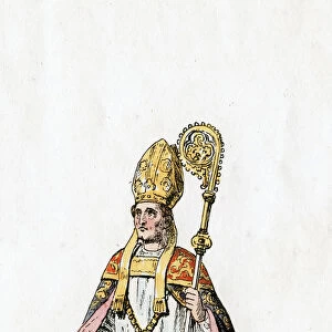 Bishop of Rochester, costume design for Shakespeares play, Henry VIII, 19th century