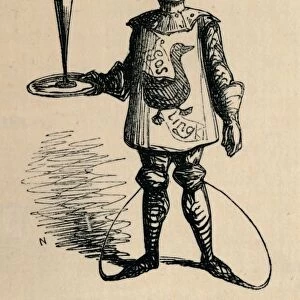 The Black Prince as Waiter to King John, c1860, (c1860). Artist: John Leech