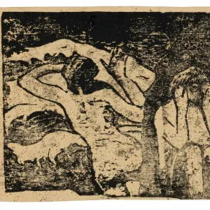 At the Black Rocks, from the Suite of Late Wood-Block Prints, 1898 / 99