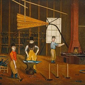 Blacksmith Shop, c. 1880. Creator: Francis A. Beckett
