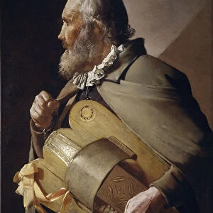 Blind Hurdy-Gurdy Player, 1610-1630. Artist: La Tour, Georges, de (1583-1652)