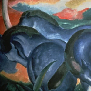 Blue Horses, 1911. Artist: Marc Franz