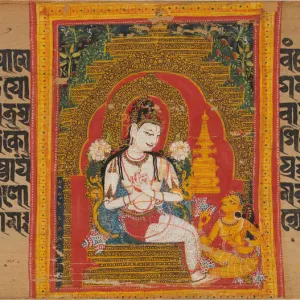 Bodhisattva Avalokiteshvara Expounding the Dharma to a Devotee... early 12th century