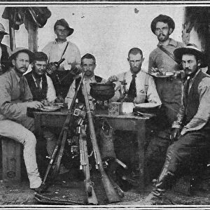 Boer Telegraphists at Tea, 1900