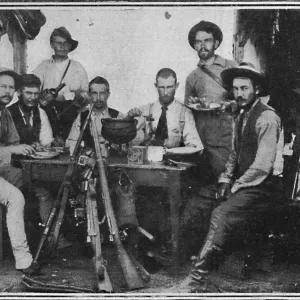 Boer Telegraphists at Tea, 1900