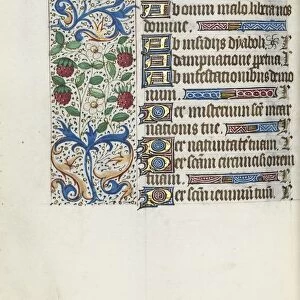Book of Hours (Use of Rouen): fol. 94v, c. 1470. Creator: Master of the Geneva Latini (French