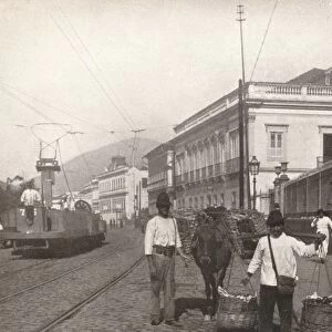 A Botafogo street scene, Rio, 1914