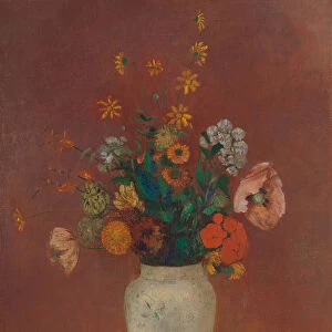 Bouquet in a Chinese Vase, ca. 1912-14. Creator: Odilon Redon