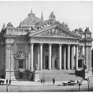 The Bourse, Brussels, late 19th century. Artist: John L Stoddard
