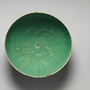 Bowl with Fish Motifs, Iran, first half 14th century. Creator: Unknown