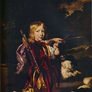 Boy with Bows and Arrows, c1670. Artist: Nicolaes Maes