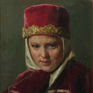 Boyars Wife, 1901. Artist: Nevrev, Nikolai Vasilyevich (1830-1904)