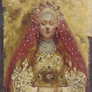 Boyars Wife (Detail), 1899. Artist: Ryabushkin, Andrei Petrovich (1861-1904)