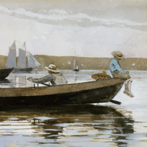 Boys in a Dory, 1873. Creator: Winslow Homer