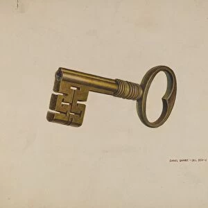 Brass Key, c. 1940. Creator: DJ Grant