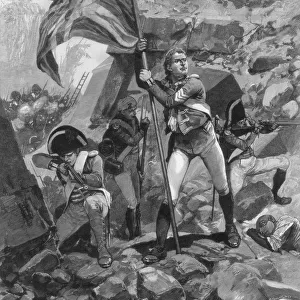 Brave conduct of sergeant Graham, Battle of Seringapatam, 1894. Artist: Richard Caton Woodville II