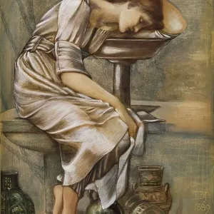 The Briar Rose Series - Study for The Garden Court, 1889. Creator: Sir Edward Coley Burne-Jones